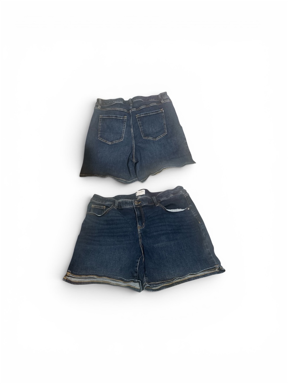 Lane Bryant Dark Blue Denim Jean Shorts